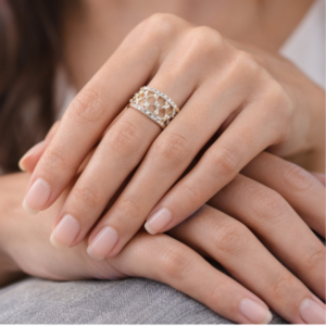 Celestia Lattice Diamond Ring