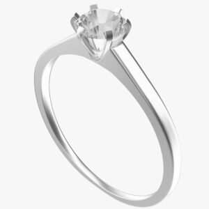 Celestia Crown Solitaire Ring