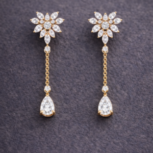 Aurevella Virelle Petal Drop Earrings
