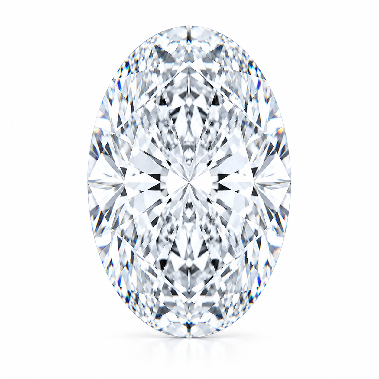 1 ct colour E VS1 Aurora Oval Lab based Diamond IGI Certified